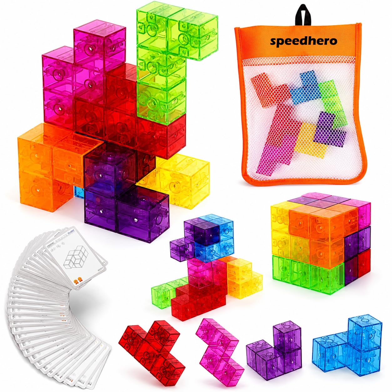 Amazon.co.jp: マグネットパズル 魔方 知育玩具 脳トレパズル 磁石